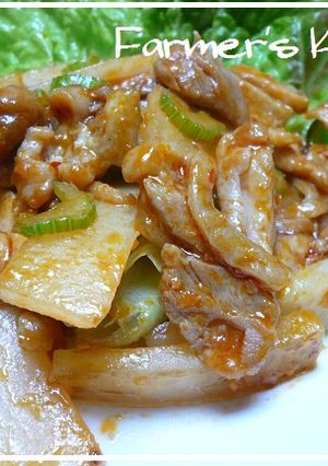 【農家のレシピ】鶏肉と大根のチリソース煮-レシピのメイン写真