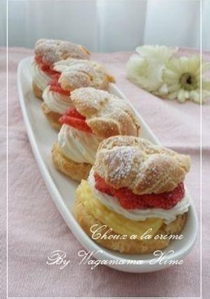 ぶきっちょさんもレンジdeシュークリーム-レシピのメイン写真