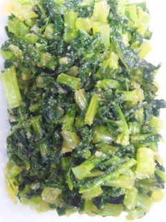 大根(かぶ)の葉炒めの明太子あえ-レシピのメイン写真