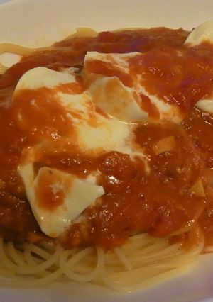 基本モッツァレラのトマトソースパスタ☆-レシピのメイン写真