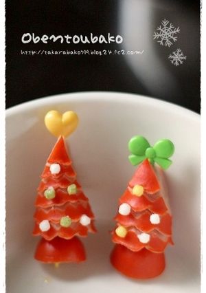 ウインナー1本で♪赤いクリスマスツリー☆-レシピのメイン写真