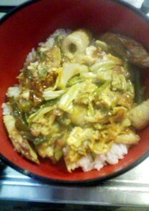 甘酢たれ＆残り野菜で丼-レシピのメイン写真