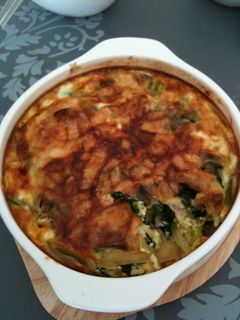 ほうれん草の簡易キッシュ-レシピのメイン写真