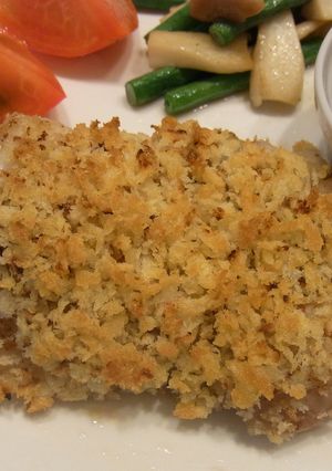 鶏肉の粒マスタードパン粉焼き-レシピのメイン写真