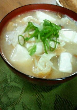 具だくさん♬♫母のお味噌汁。-レシピのメイン写真