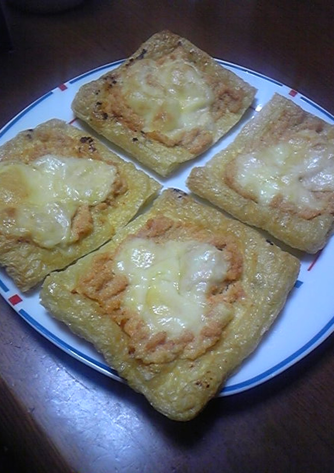 簡単♪油揚げの明太マヨチーズ焼き-レシピのメイン写真
