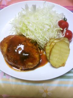 ふわふわ鶏はんばーぐ-レシピのメイン写真