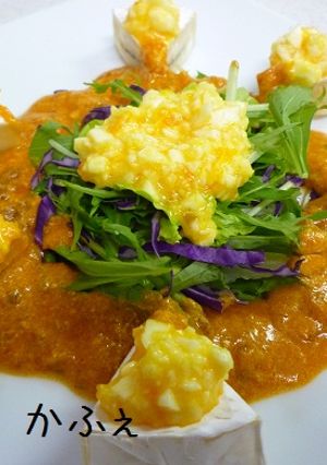 カマンベールエッグinミートクリーミー-レシピのメイン写真