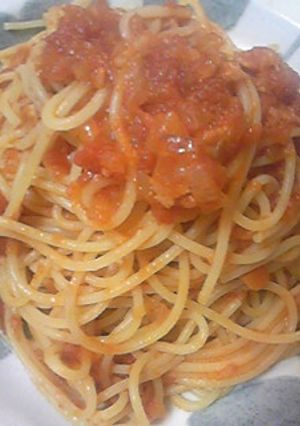 シンプルなトマトパスタ ~まみちゃん風~-レシピのメイン写真