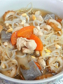 鶏肉と豆もやし達の具だくさんスープ煮-レシピのメイン写真