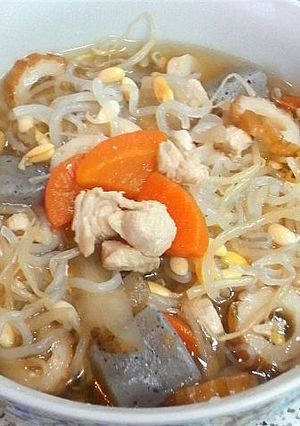鶏肉と豆もやし達の具だくさんスープ煮-レシピのメイン写真