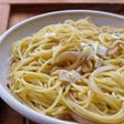 カマンベールチーズとバルサミコのパスタ