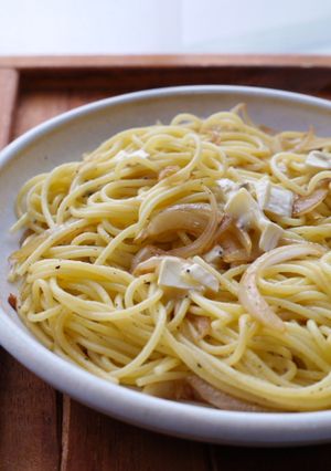 カマンベールチーズとバルサミコのパスタ-レシピのメイン写真
