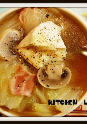 とろ～りカマンベールの白菜ベーコンスープ-レシピのメイン写真