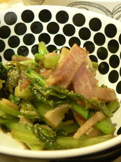 かぶの葉とベーコンの炒め物-レシピのメイン写真