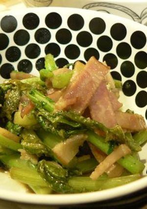 かぶの葉とベーコンの炒め物-レシピのメイン写真
