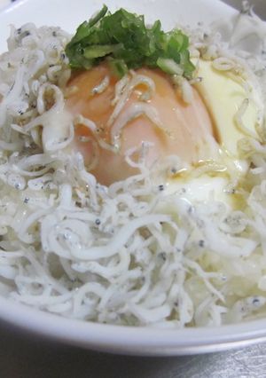 朝ごはんに！しらすかけご飯！-レシピのメイン写真