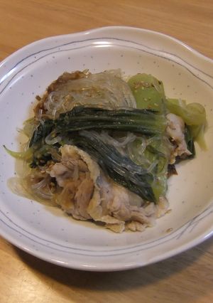 豚バラとちんげん菜煮-レシピのメイン写真