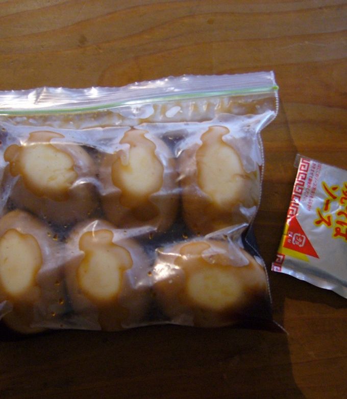 ♪味玉♪やきそばの粉末ソースで燻製風-レシピのメイン写真