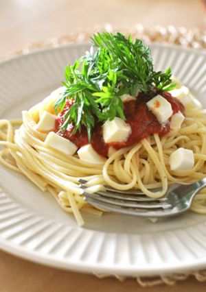 トマトとモツァレラのパスタ-レシピのメイン写真