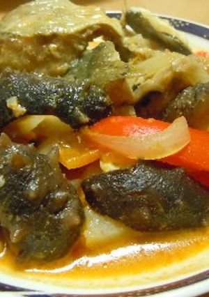 レッドカレー　干海参入り　医食同源-レシピのメイン写真