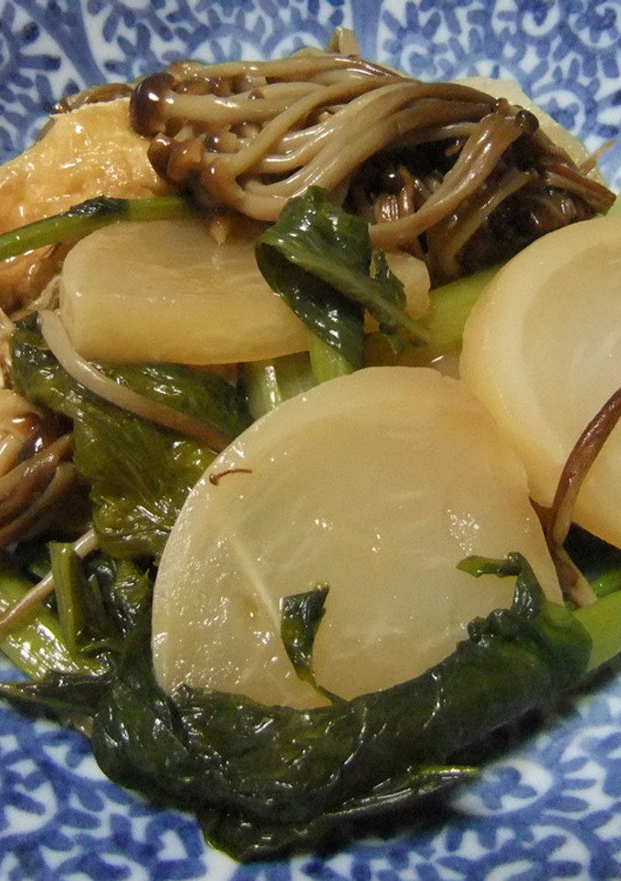 かぶと油揚げのあっさり煮-レシピのメイン写真
