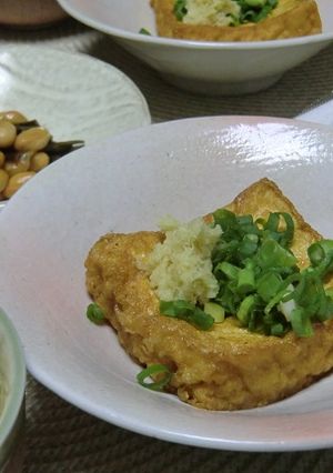 カリカリ厚揚げの生姜醤油♪-レシピのメイン写真