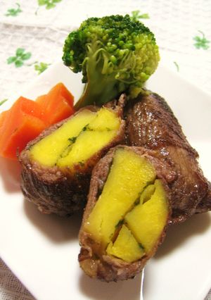 お弁当に♬のり塩ポテトの牛肉巻き❤-レシピのメイン写真