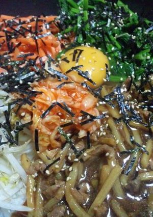 簡単!フライパンで石焼風ビビンバ-レシピのメイン写真