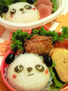 *キャラ弁* パンダ-レシピのメイン写真