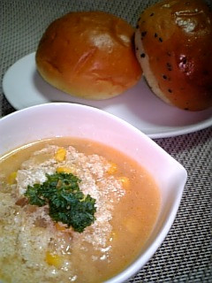 ドレッシングdeコク味噌豆乳スープ-レシピのメイン写真
