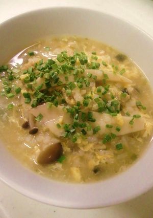 お吸い物の素で✿なんちゃって松茸雑炊-レシピのメイン写真