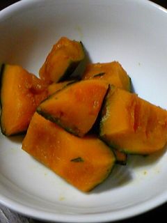 レンジで5分!ほっこりかぼちゃの煮物-レシピのメイン写真