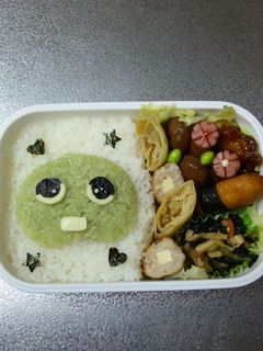 ガチャピン☆キャラ弁-レシピのメイン写真