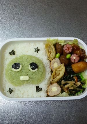 ガチャピン☆キャラ弁-レシピのメイン写真