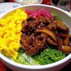 รูปของ しいたけ佃煮丼