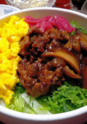 しいたけ佃煮丼-レシピのメイン写真