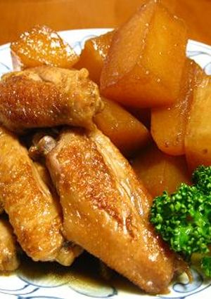 タカラ本みりんで照り照り手羽大根-レシピのメイン写真