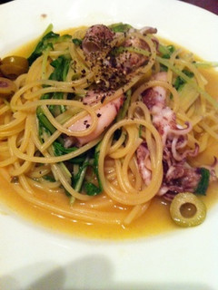 ひいかと水菜のパスタ-レシピのメイン写真