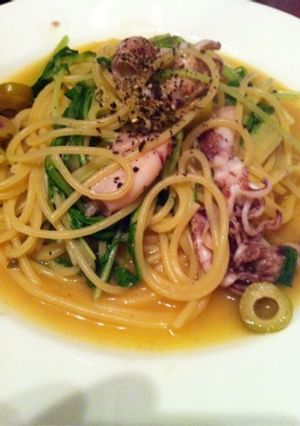 ひいかと水菜のパスタ-レシピのメイン写真