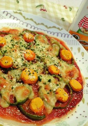 可愛いピザ-レシピのメイン写真