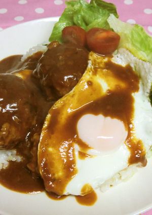 ロコモコ風♪ハンバーグディッシュ-レシピのメイン写真