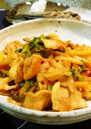 混ぜ炒めるだけ♪簡単ボリューム豚キムチ-レシピのメイン写真