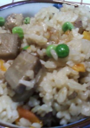 オババの必殺技煮物で炊き込みご飯-レシピのメイン写真