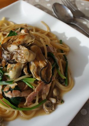 牡蠣の和風バター醤油パスタ-レシピのメイン写真