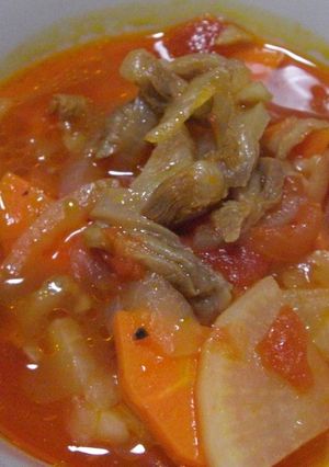 牛すじ肉のトマトスープ-レシピのメイン写真