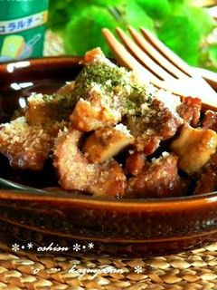 砂肝(砂ずり)こってり炒め~粉チ七味がけ-レシピのメイン写真