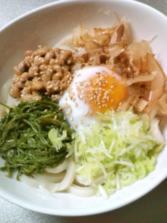 我が家のぶっかけうどん♪-レシピのメイン写真