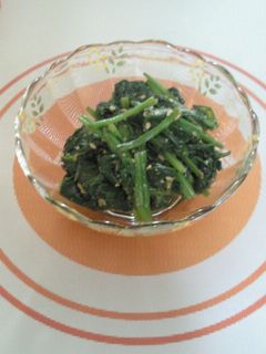 ほうれん草のごまあえ-レシピのメイン写真