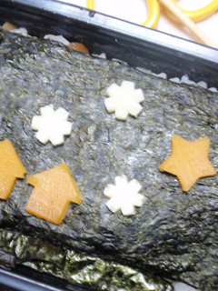 キャラ弁★初雪弁当♋‿♋-レシピのメイン写真